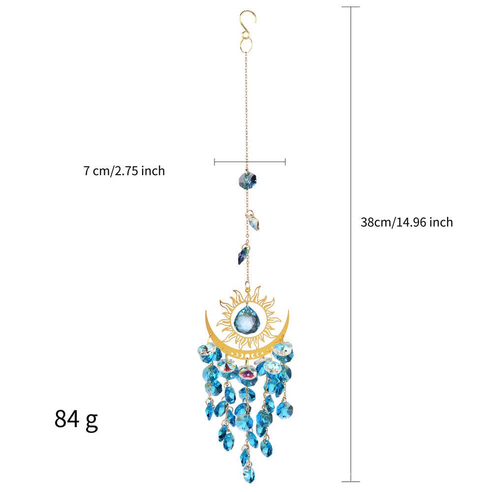 Sun Moon Colorful Crystal Hangings DP25A912