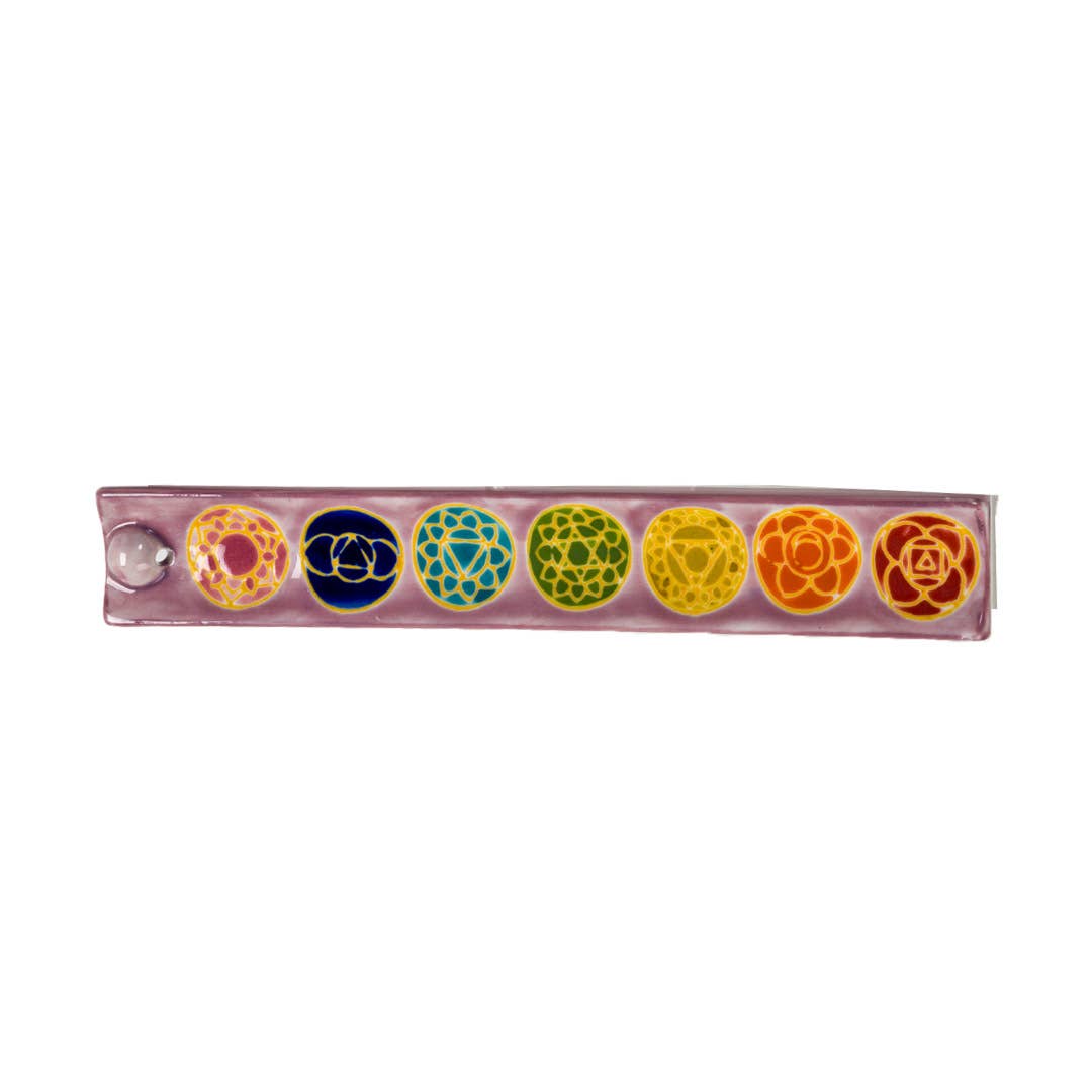Seven Chakra Ceramic Incense Burner
