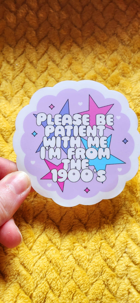 Please be patient sticker hydroflask planner: White