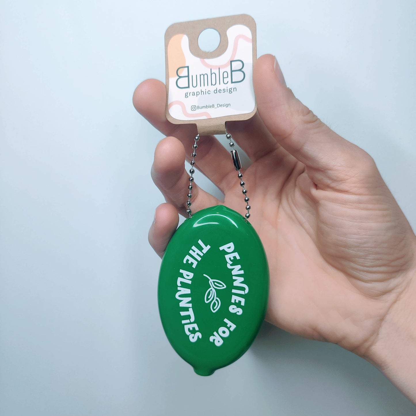 Pennies for the Planties Coin Purse Keychain