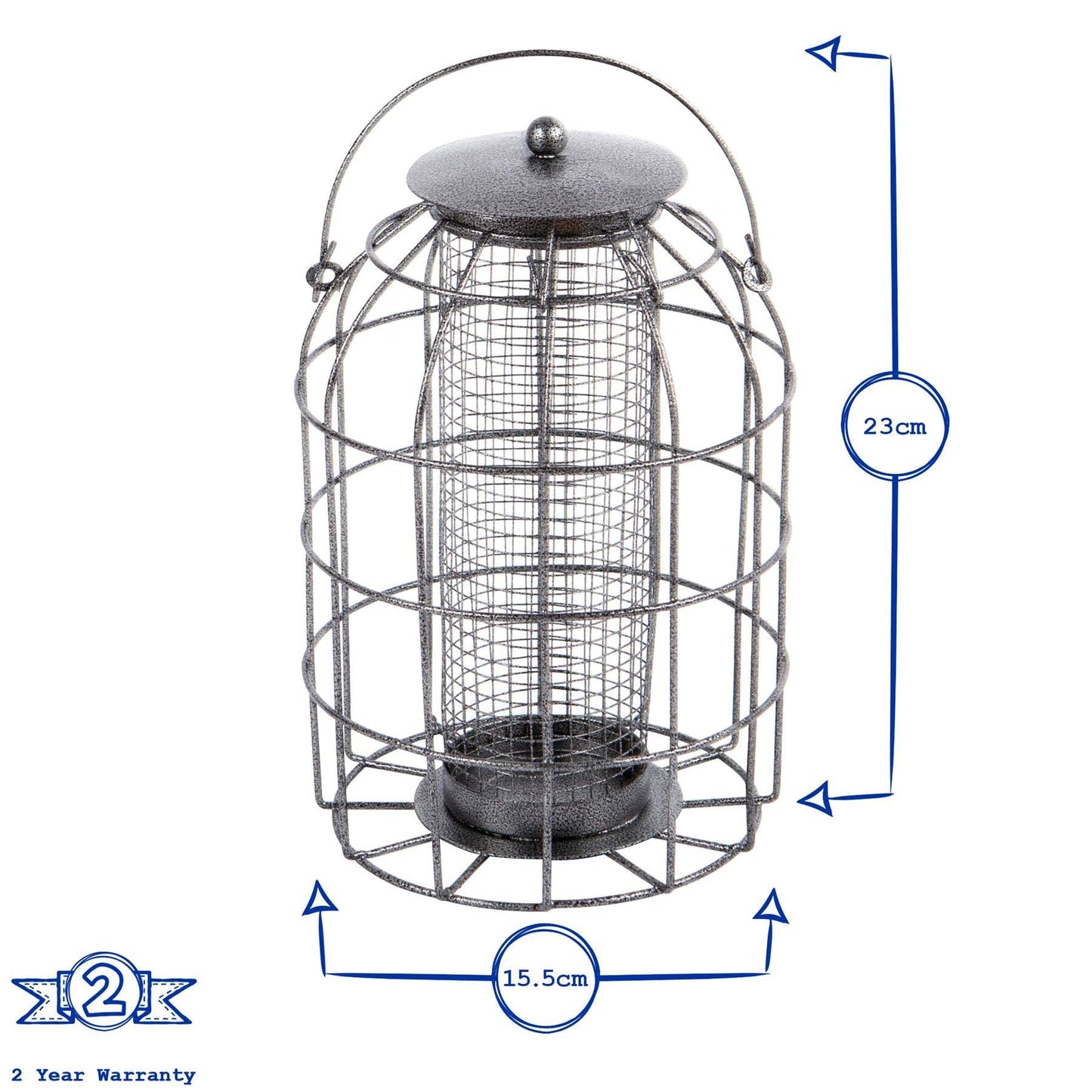Squirrel-Proof Metal Nut Bird Feeder - By Redwood