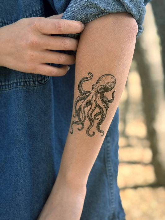 Octopus Temporary Tattoo