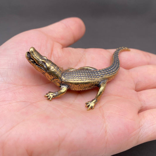 Brass Crocodile Crafts Desktop Ornaments Decoration