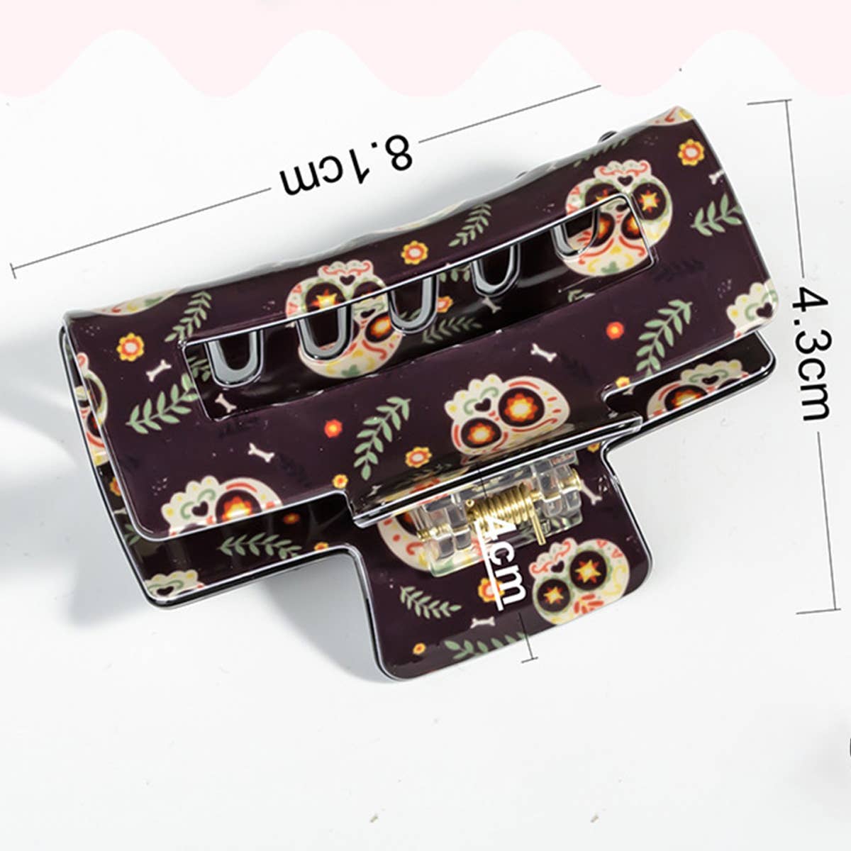 Halloween Spiderweb Hair Claw - Ghost Pumpkin Clip_CWAHA1447: TYPE6 / (OS) 3
