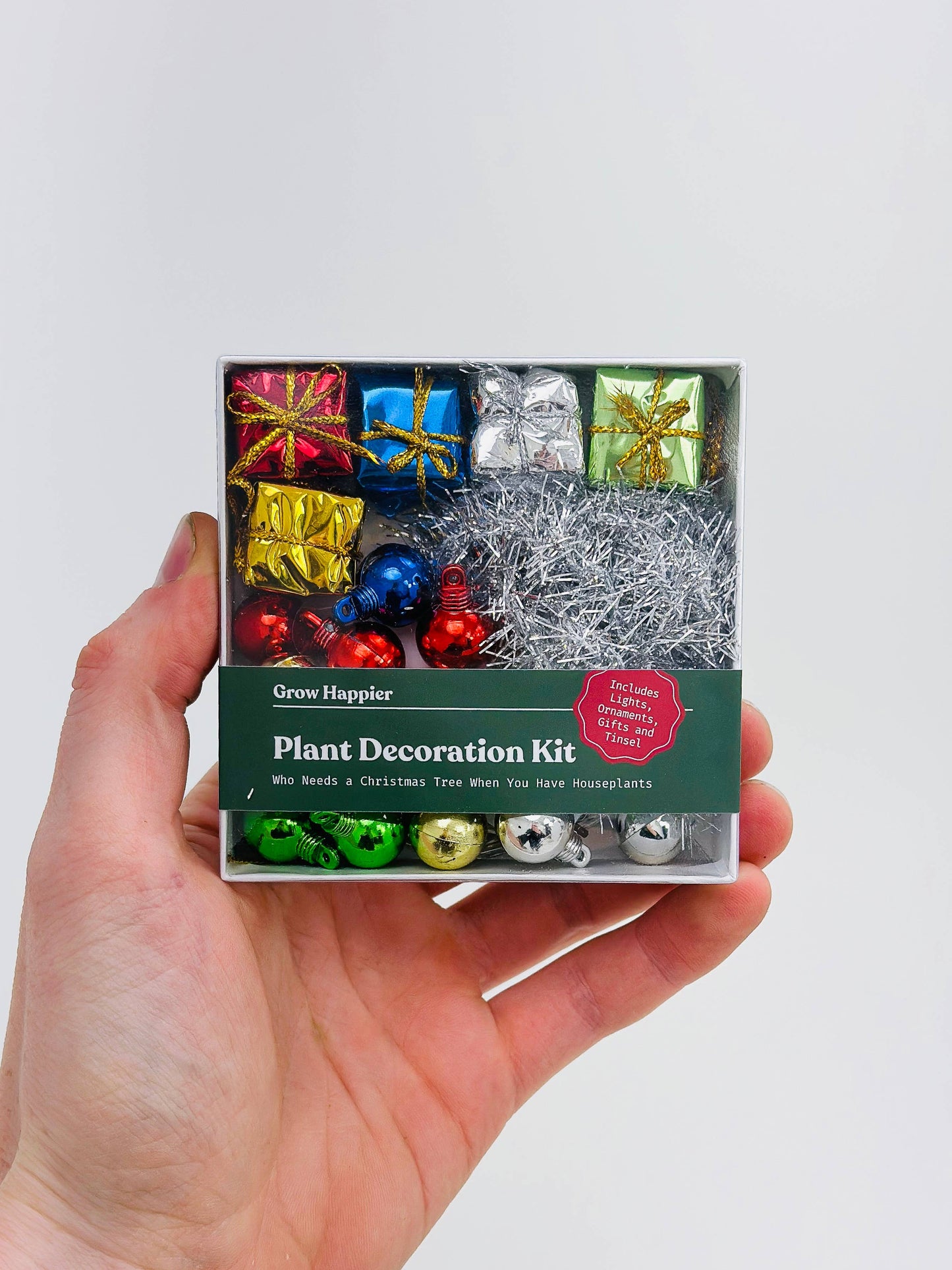 Plant Decoration Kit With Working Christmas Lights
