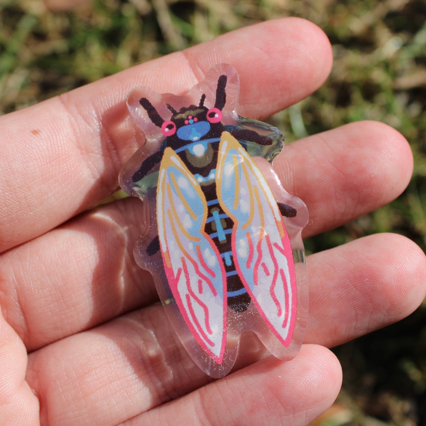 Periodical Cicada Acrylic Pin