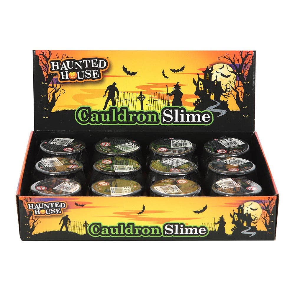 Halloween Cauldron Slime Pot