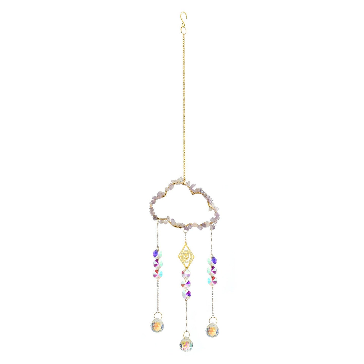 Cloud Stone Cross Crystal Home Hangings DP25A919