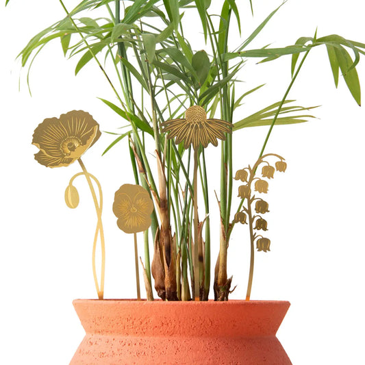 Brass Blooms Garden, Gold Home Decor, Metal Flowers