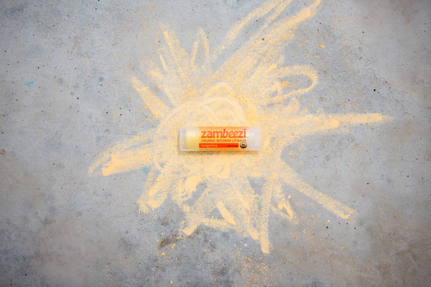 Tangerine Organic Beeswax Lip Balm