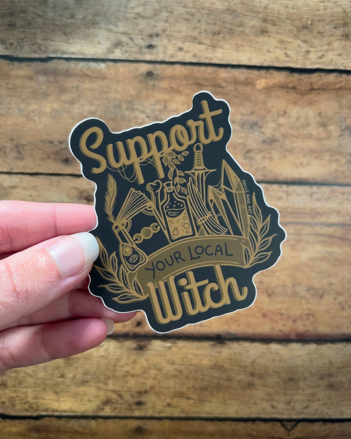 Support Your Local Witch Sticker