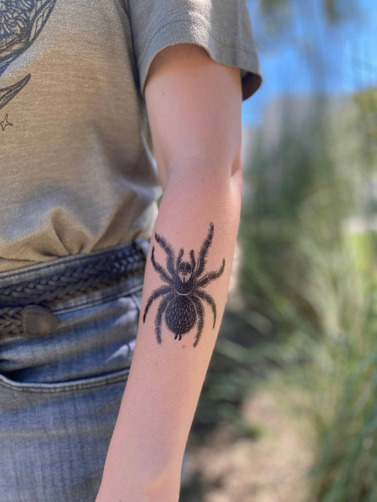 Tarantula Temporary Tattoo: 1-Pack