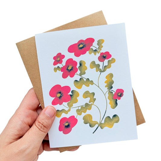Poppies Floral Everyday Greeting Card