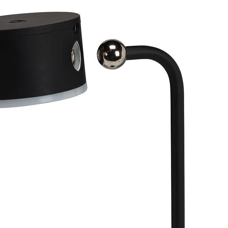 4 Piece Drum Magnet LED Lamp-3.25"D: Black
