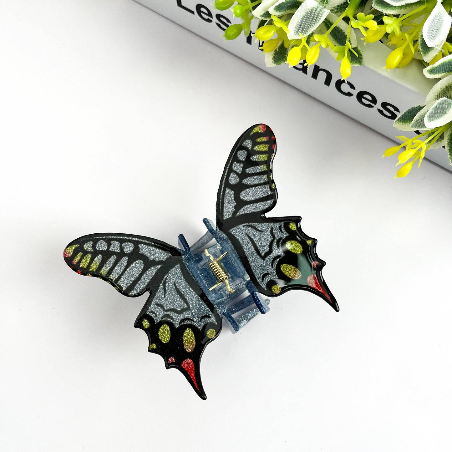 Glitter Butterfly Hair Clip, Animal Hair Claw Set