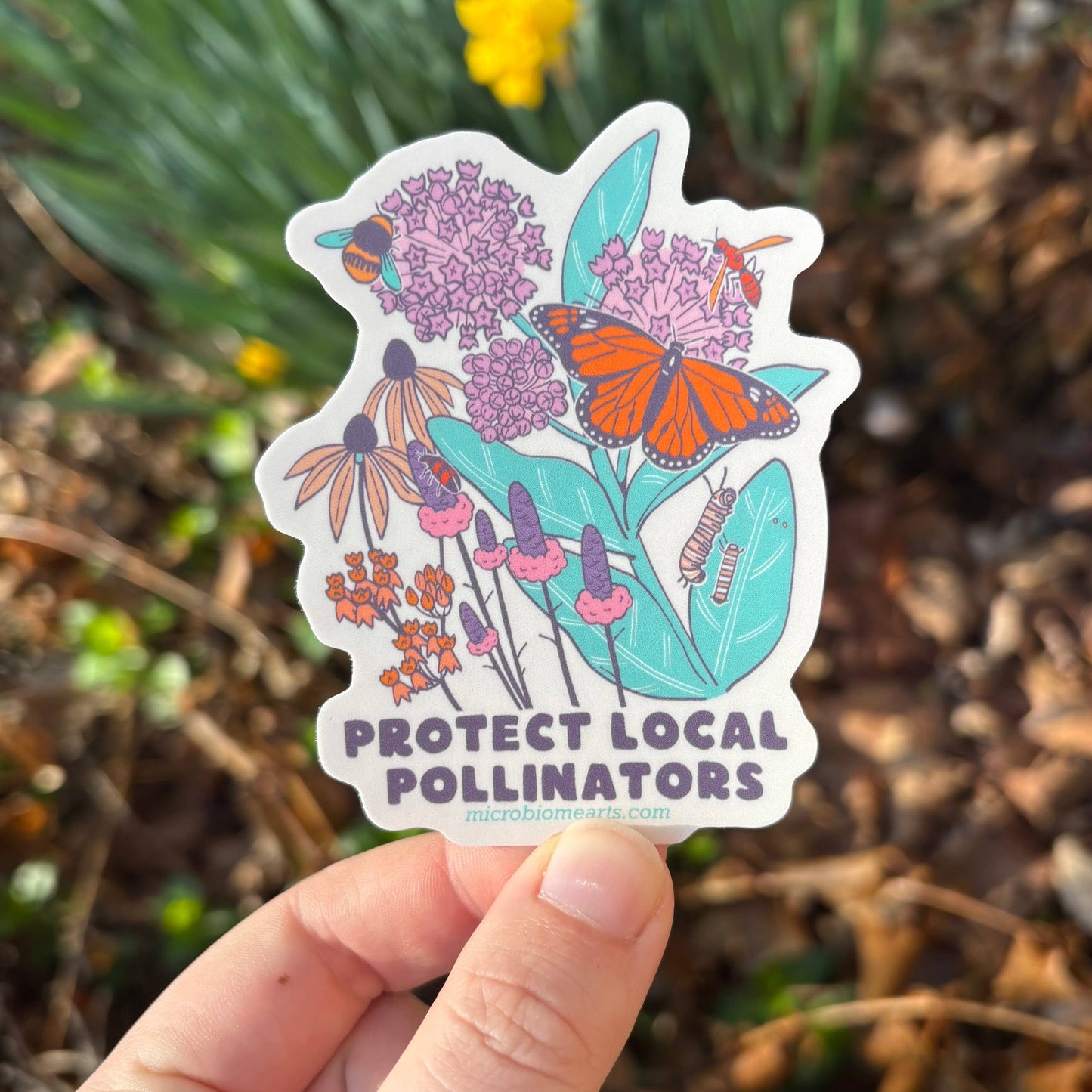 Protect Local Pollinators 3” Sticker 