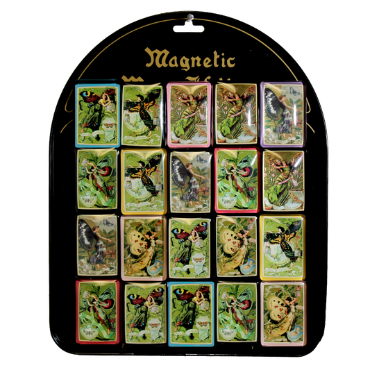 Vintage Fairy Tincture Glass Magnet Display - CBG148W