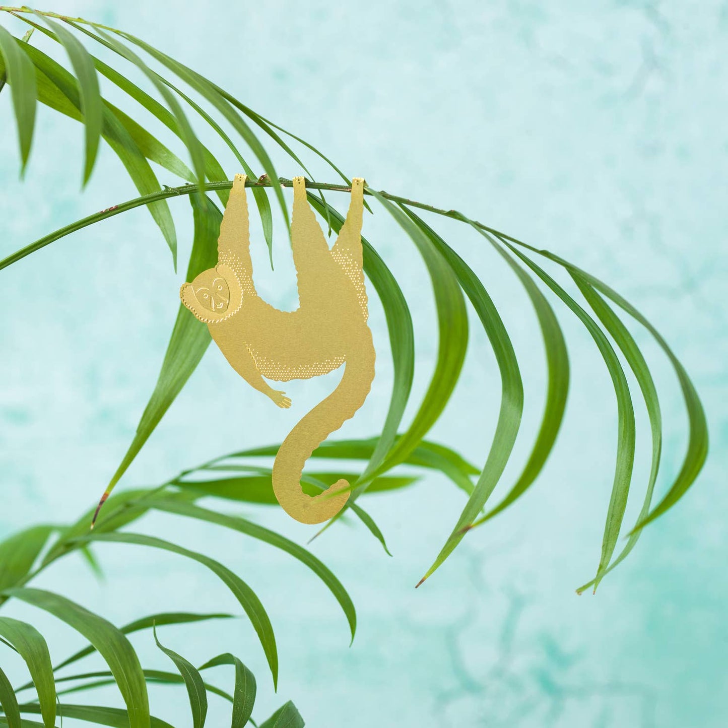 Plant Animal - Lemur, brass house plant charm