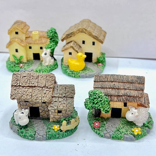 Farm Miniatures House Figurines-4