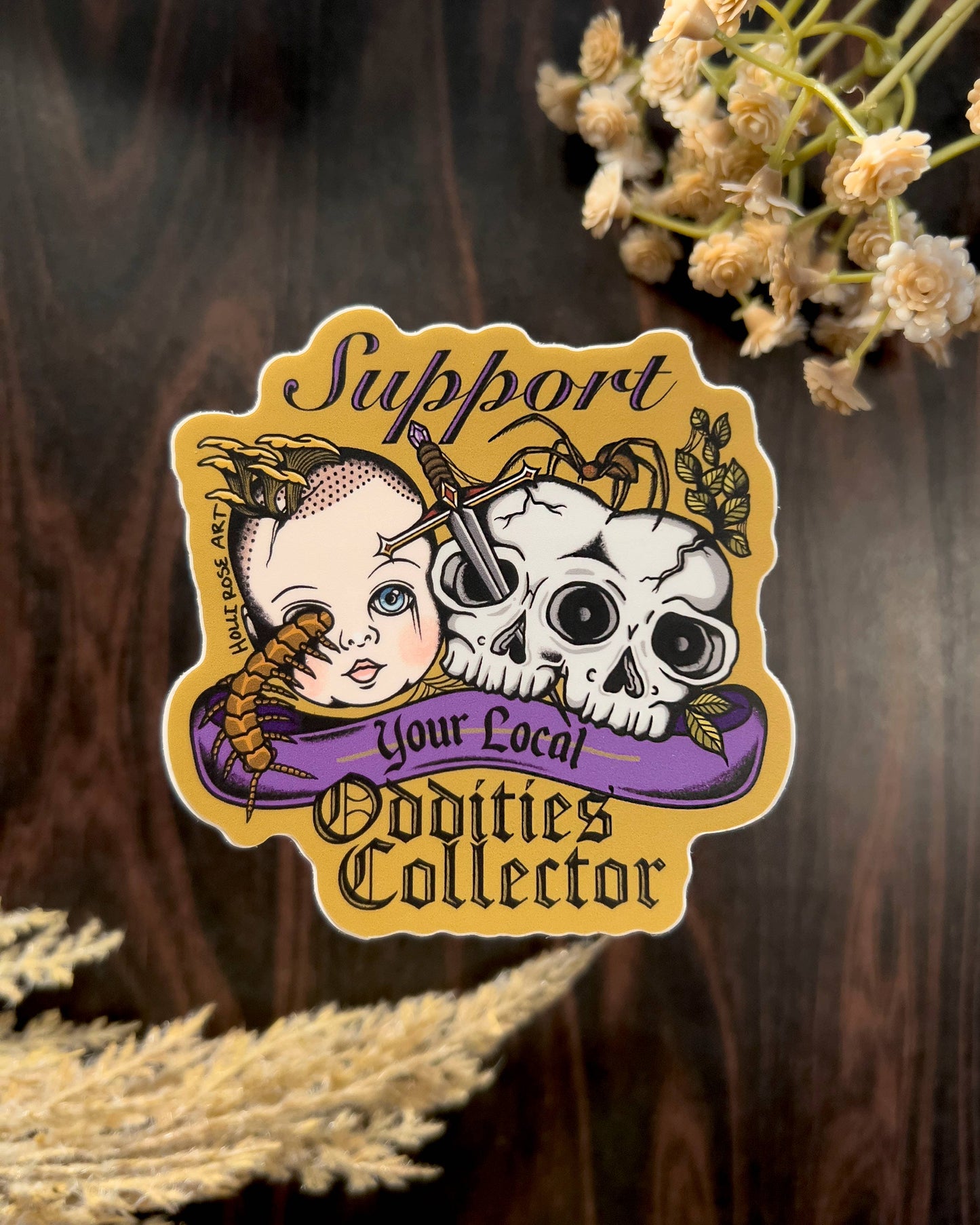 Support Your Local Oddities Collector Sticker