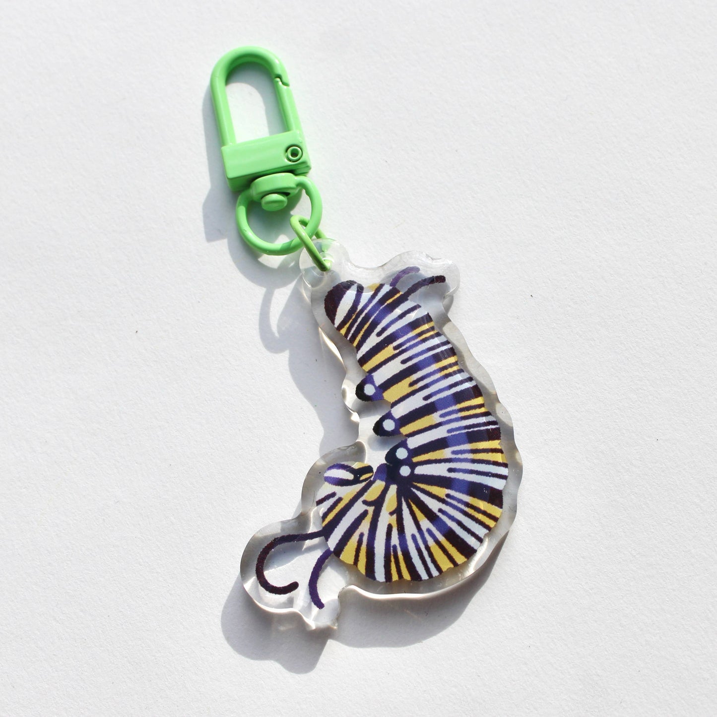 Monarch Caterpillar Acrylic Charm