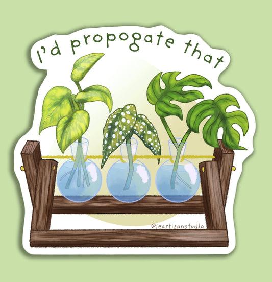 Plant Propagation Sticker: 3 inch