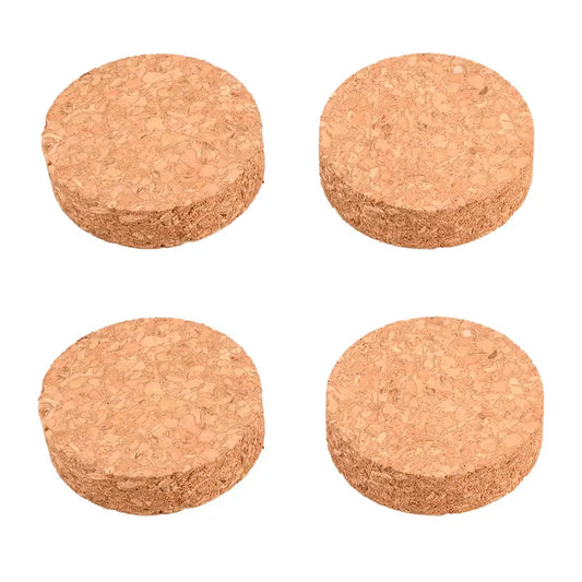 Cork Bark 2" Pot Feet, Set of 4