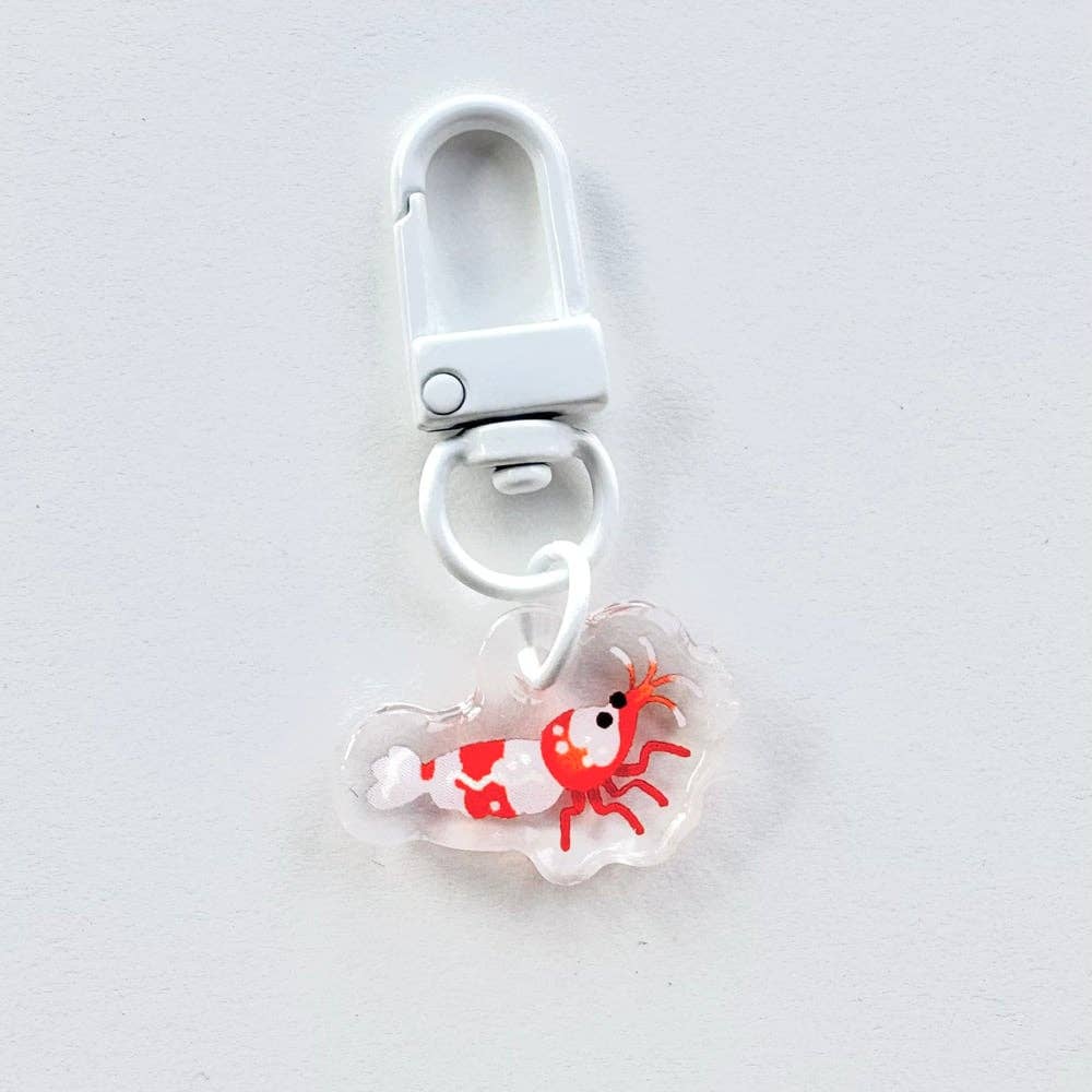 Miniature Shrimp 1” Acrylic Charms
