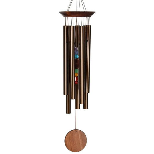 Chakra Chime - Seven Stones, Large, Bronze
