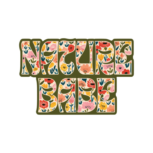 Nature Babe Outdoor Flower High Quality  Vinyl Sticker