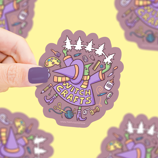 Witch Crafts, Halloween, Arts, Cute, Vinyl Sticker