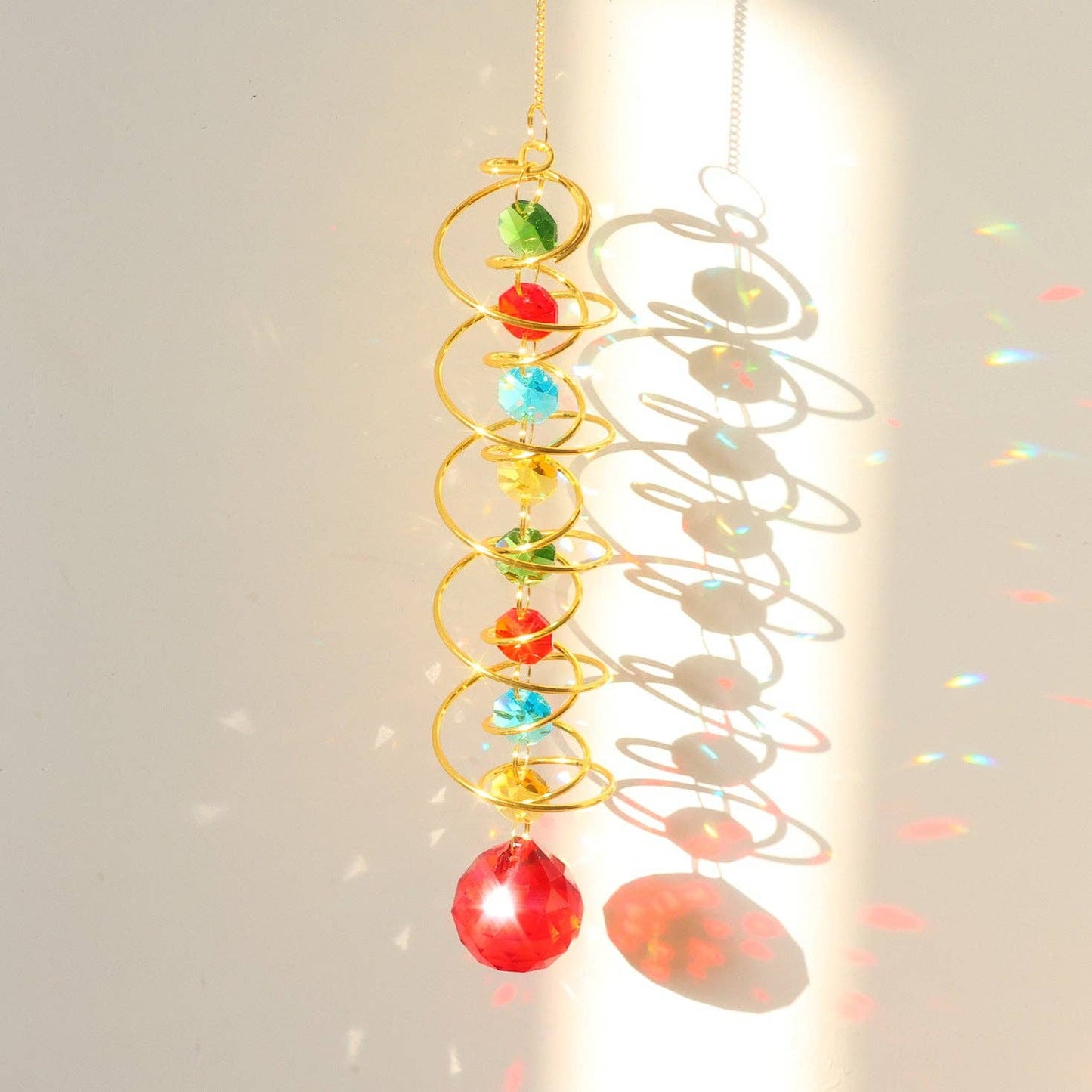 Rainbow Crystal Helical Suncatcher DP25D691