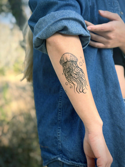 Jellyfish Temporary Tattoo