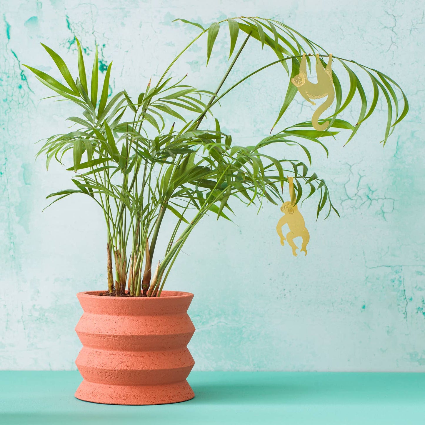 Plant Animal - Lemur, brass house plant charm