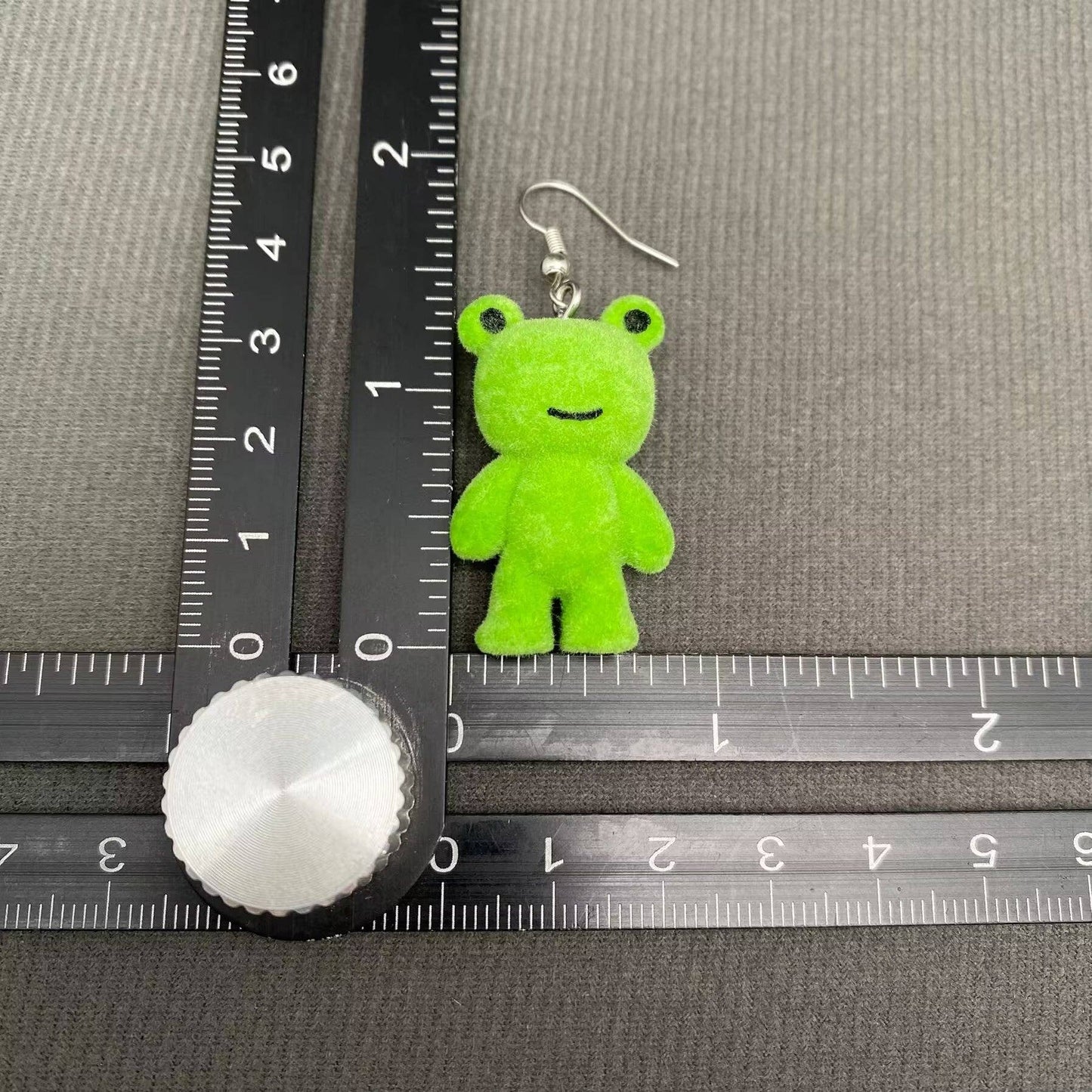 Resin Cartoon Frog Dangle Earrings