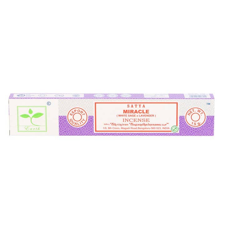 Miracle Earth Incense Sticks by Satya