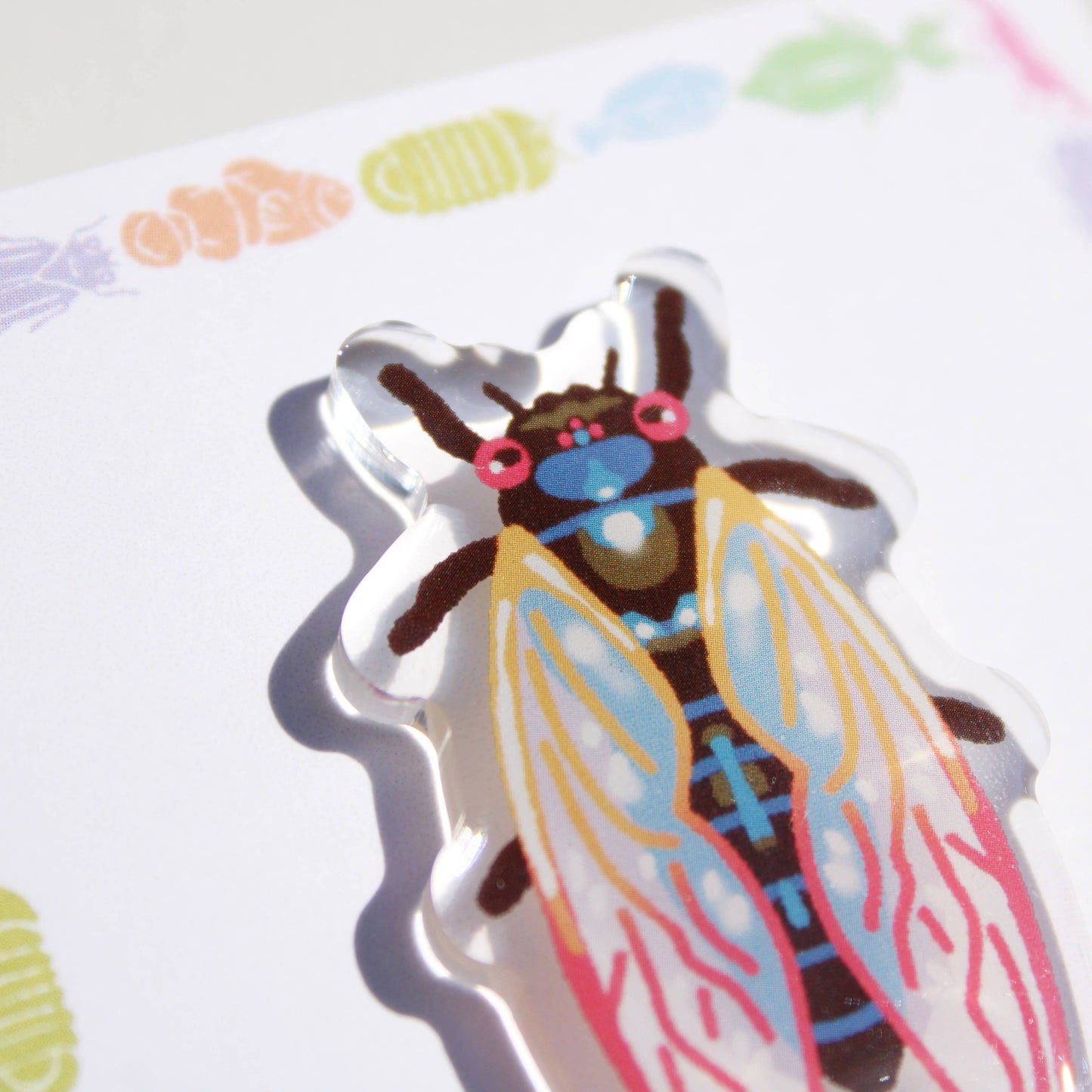 Periodical Cicada Acrylic Pin