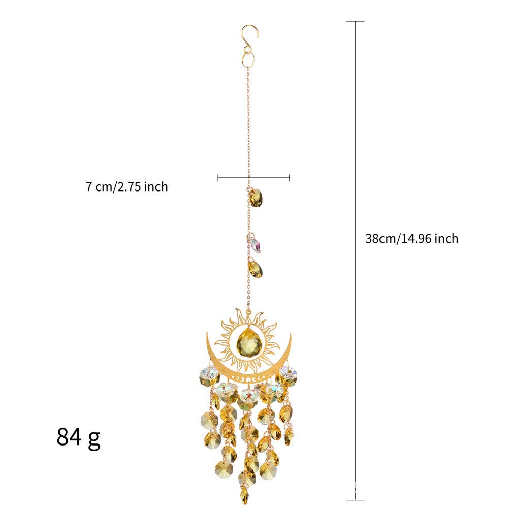 Sun Moon Colorful Crystal Hangings DP25A912