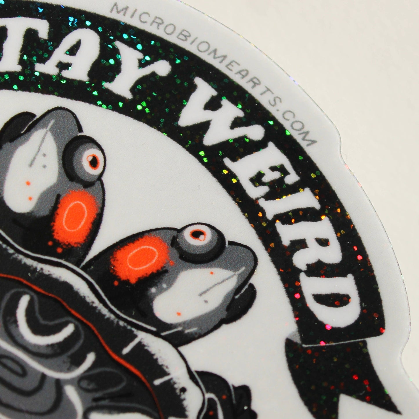 Stay Weird 3” Two Headed Turtle Holographic Sticker
