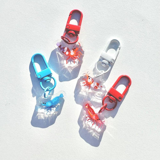 Miniature Shrimp 1” Acrylic Charms