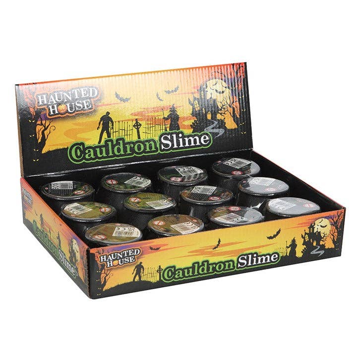 Halloween Cauldron Slime Pot