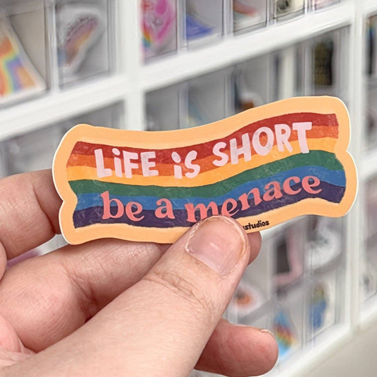 Be A Menace Vinyl Sticker