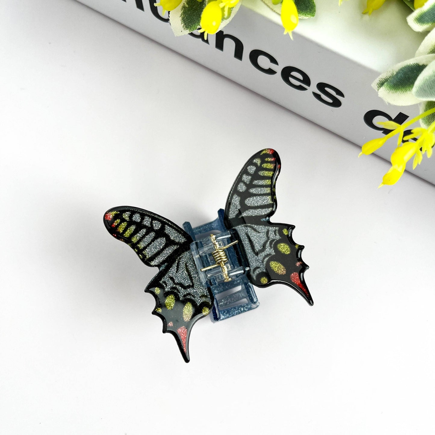 Glitter Butterfly Hair Clip, Animal Hair Claw Set
