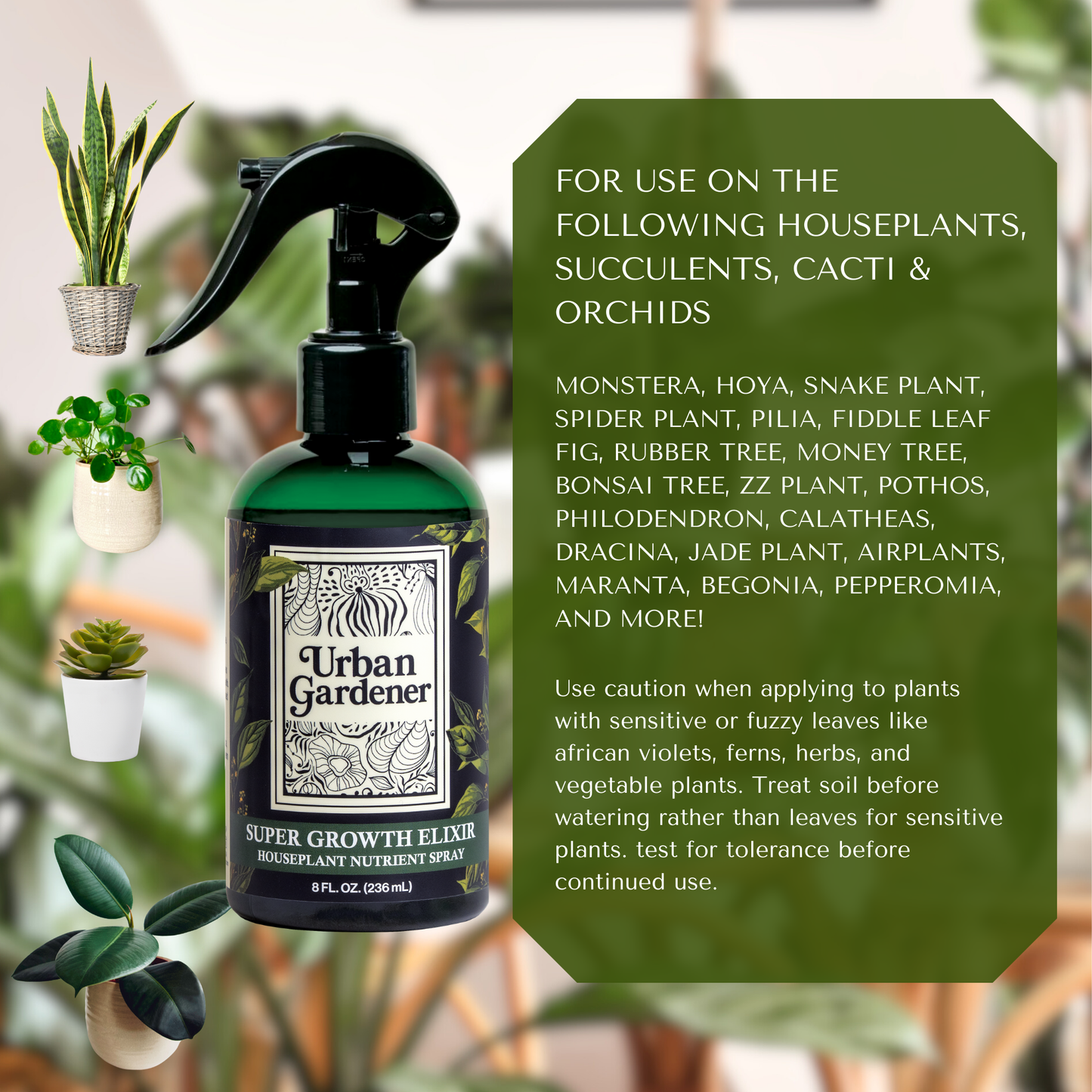 Super Growth Elixir - Natural Houseplant Nutrient Spray