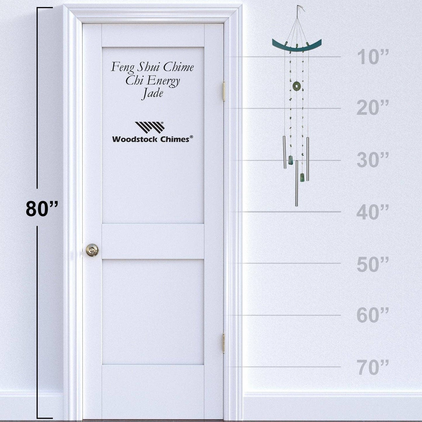 Woodstock Feng Shui Chime® - Chi Energy, Jade