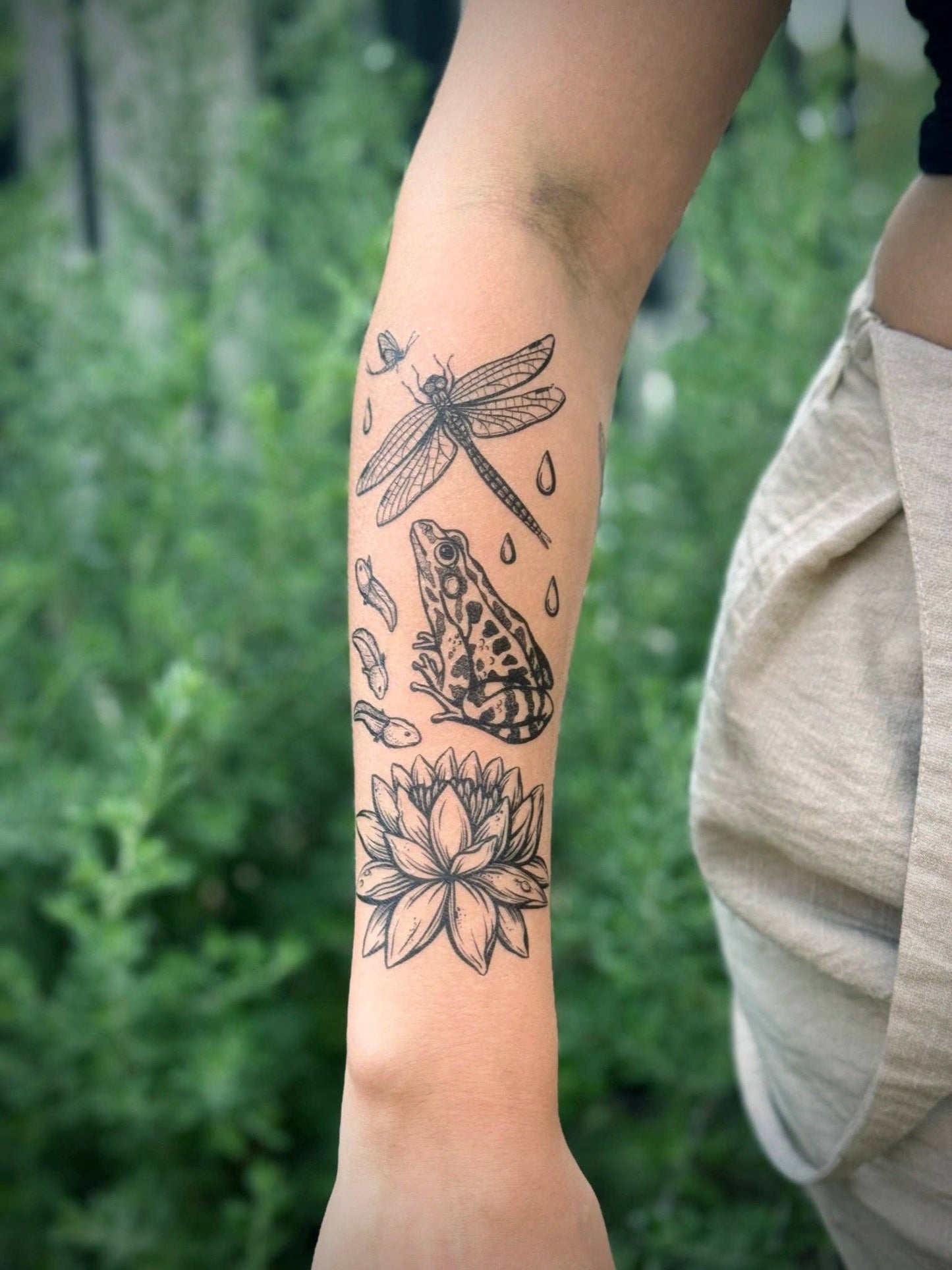 Pond Cycle Temporary Tattoo