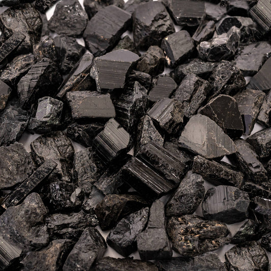 Rough Natural Black Tourmaline Crystals