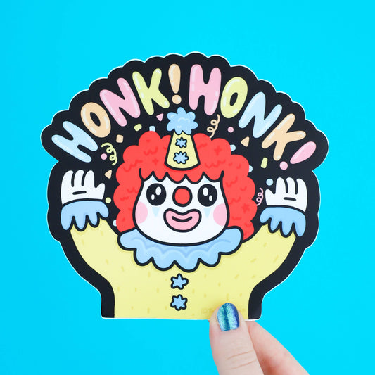 Honk Honk Clown Funny Large Car Decal Window Vinyl Sticker