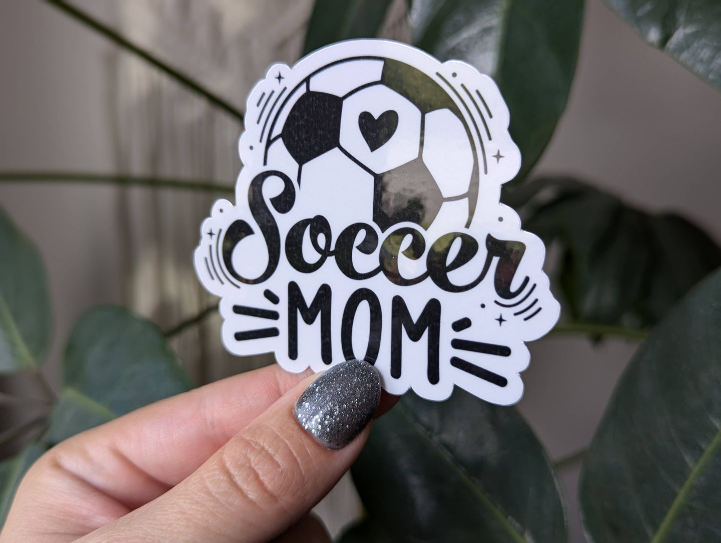Soccer mom vinyl sticker, sports merch, soccer lover