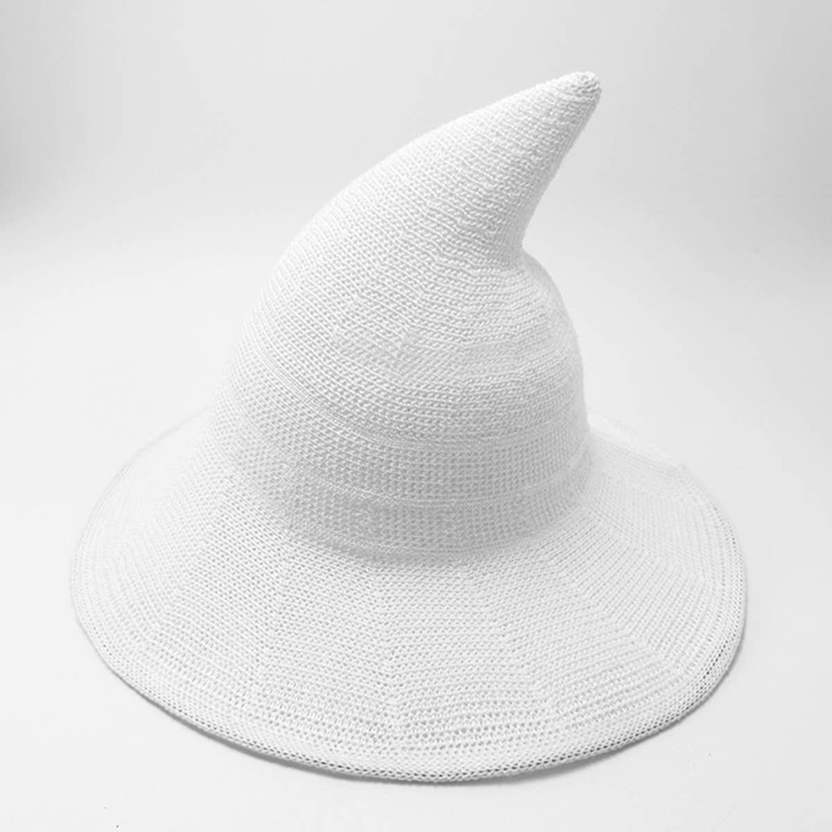 Halloween Pointed Witch Hat, Knit & Foldable_CWAH0617: BLACK / (OS) 2